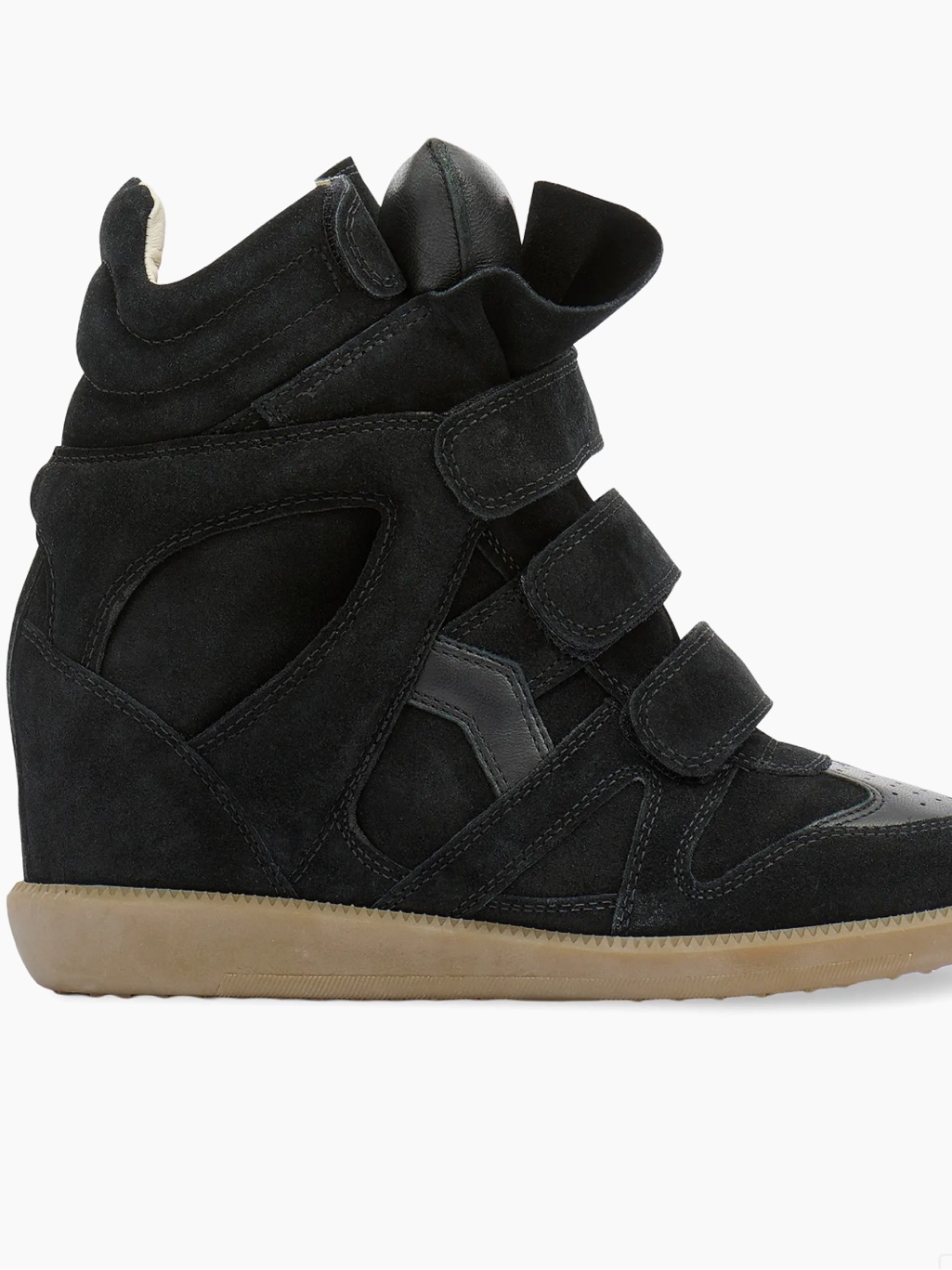 Isabel Marant Bekett Leather & Suede High-Top Platform Sneakers